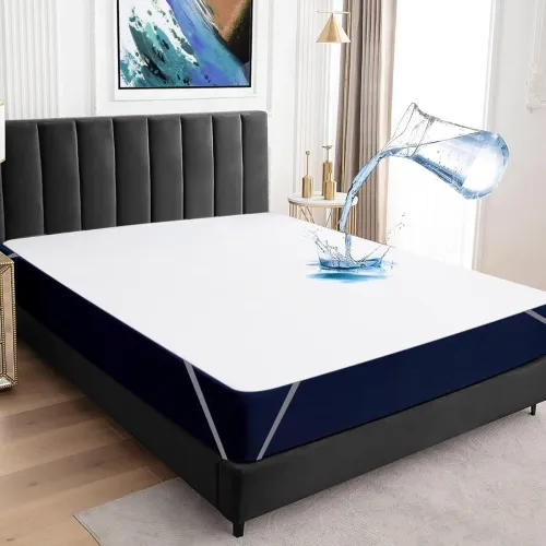Image of BeyBee 100% Waterproof Cotton Terry Mattress Protector | Breathable, Hypoallergenic, Washable & 2X Absorbency |