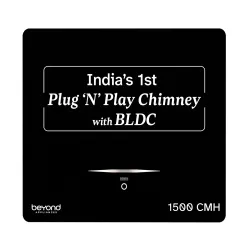 Beyond Appliances Cube BLDC Plug N Play Ductless Kitchen Chimney | 1500 CMH