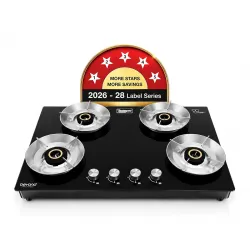 Beyond Appliances Quantum 4 Burner | Gas Saver Stove | 5 Star Energy Rated