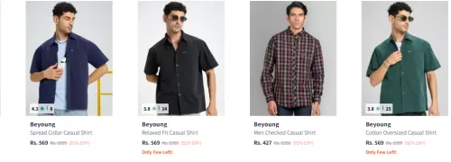 Image of Beyoung Clothing Men's Shirt upto 80% Discount