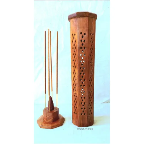 Image of Bharat Art Store Wooden Incense Stick Holder