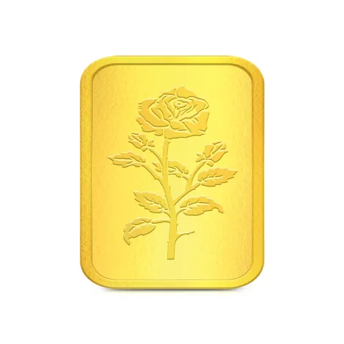 Image of BHIMA Floral 24K 999 Purity Gold Bar 10 gram