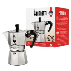 Bialetti Moka Express Iconic Italian Stovetop Espresso Maker  Moka Pot Coffee Maker