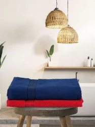 Bianca Cotton 400 GSM Bath Towel Set (Pack of 2)
