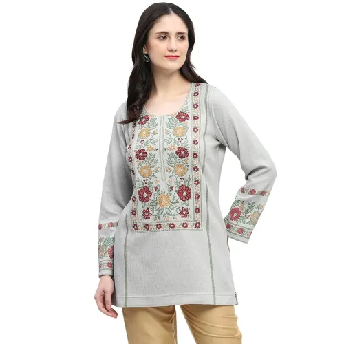 Image of BIBA Polyester Printed Regular Casual Kurtis