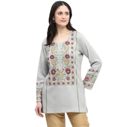 BIBA Polyester Printed Regular Casual Kurtis