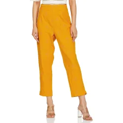 BIBA Women Cotton Regular Embroidered Pants