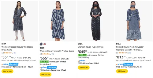 Image of Biba Women's Dresses at minimum 60% Discount