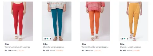 Image of Biba Women’S Leggigs starting @ ₹199