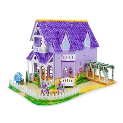 Big Style 3-Story Princess Dollhouse with Slide & Furniture