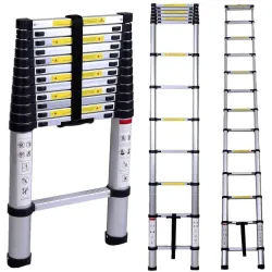 Bigapple Aluminium Folding Step Ladder Portable and Compact (16.5 Feet (5 Meter))