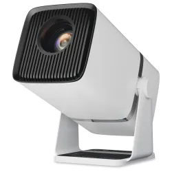 BIGASUO Yuva Go Plus, Full HD 1080p Native, Android/iOS Smart Home Projector 4k Ultra HD, Rotatable Design, Auto & 4D Keystone with Netflix, etc, WiFi 6 & BT, Screen Mirroring