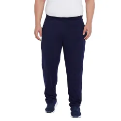 Bigbanana Men Plus Size Berlin-Navy Solid Trackpant