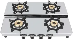 BIGFLAME Power Exel Duplex Hexa 4-Burner Stainless Steel Gas Stove