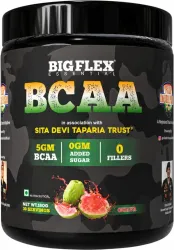 Bigflex Desh Ka BCAA Powder – 5g Pure BCAA per Serving | 30 Servings BCAA (180 g, Guava)