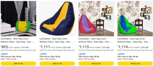 Image of Biggie Bean Bag at minimum 70% Discount