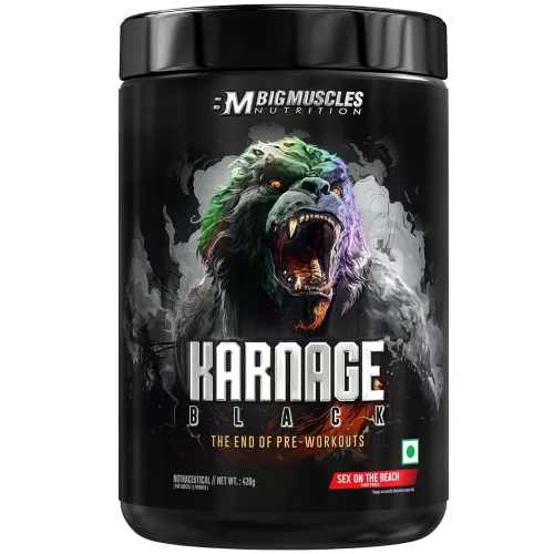 Image of Bigmuscles Nutrition Karnage Black Preworkout (Sex On The Beach, 420g)