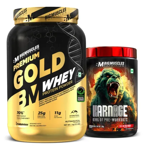 Image of Bigmuscles Nutrition Karnage and Gold Whey Combo