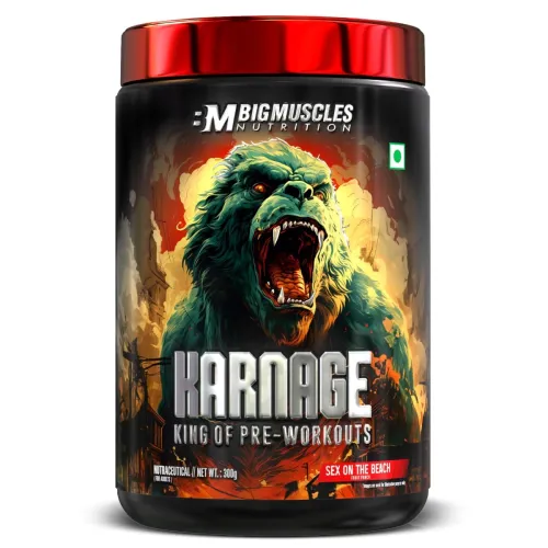 Image of Bigmuscles Nutrition Karnage Pre workout Pre-workout Supplement Supports to Improve Focu