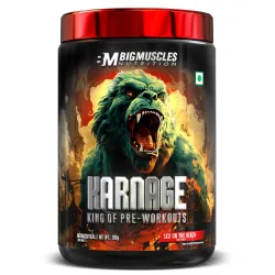 Bigmuscles Nutrition Karnage Pre workout Pre-workout Supplement Supports to Improve Focu