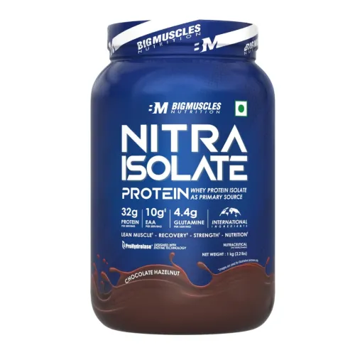 Image of Bigmuscles Nutrition Nitra Isolate 1kg Chocolate Hazelnut