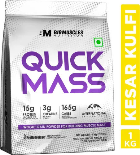 Image of BIGMUSCLES NUTRITION Quick Mass Gainer 1 kg