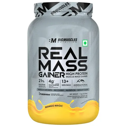 Image of Bigmuscles Nutrition Real Mass Gainer (1Kg)