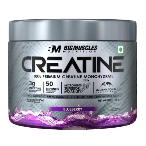 Image of Bigmuscles Nutrition Creatine Monohydrate Blueberry 50 Servings