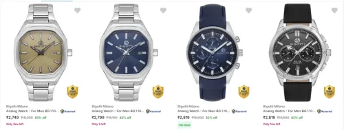 Image of Bigotti Milano Men's Watches upto 83% discount 