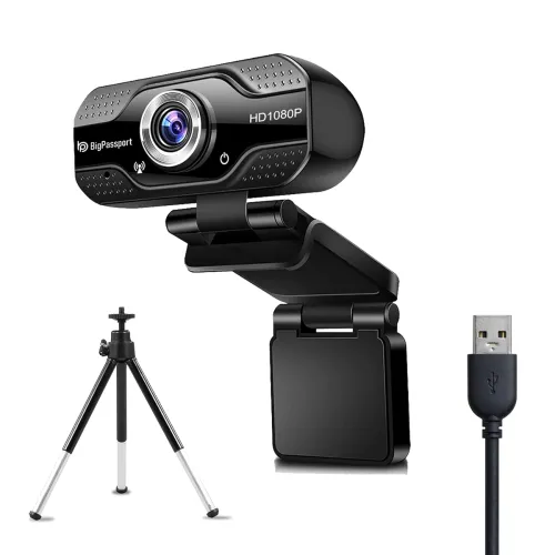 Image of BigPassport 1080P Full HD Webcam with Mic