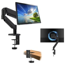 BigPassport Gas Spring Monitor Arm Stand Heavy Duty VESA Mount for 13\–32\ Inch Screens Size