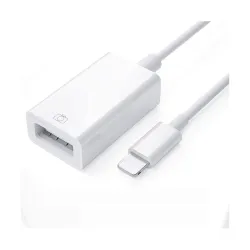 BigPlayer Compatible with iPad iPhone, OTG Cable, White (OTG Adapter)