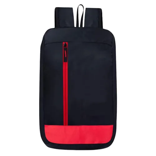 Image of BigPlayer Red PU Leather Casual Backpack
