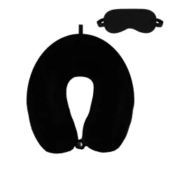 BigPlayer Travel Neck Pillow with Eye Mask