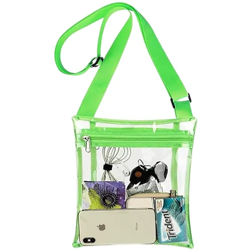 Image of BigPlayer Women’s Clear Vinyl Cross-Body PurseBigPlayer Women’s Clear Vinyl Cross-Body Purse