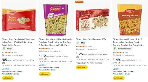 Image of Bikano Sweets & Snacks upto 55% Discount | Starting at ₹85
