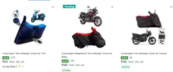Bike Body Covers Starting @ ₹131
