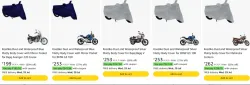 Bike covers starting @ ₹199