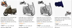 Bike Covers Starting at ₹141