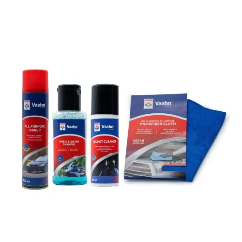 Image of Bike Spa & Shine Kit Bike Shampoo All Purpose Shiner (125ml) Helmet Cleaner & Microfiber