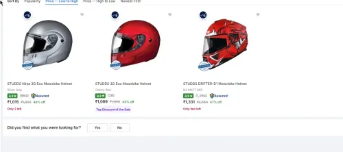 Image of Biker Helmets at minimum 47% Discount