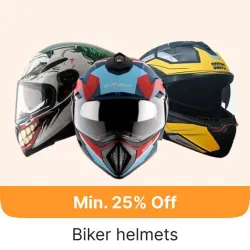 Biker Helmets at Minimum 60% Off on Flipkart GOAT Sale