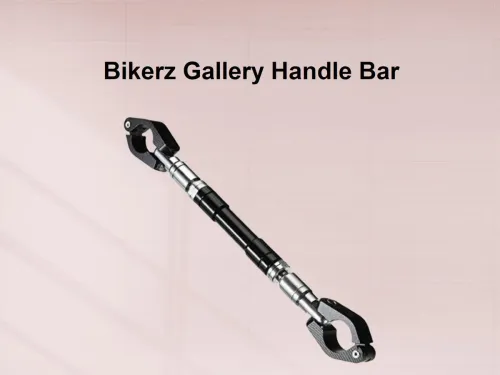 Image of BikerZ Gallery BG H-R 25336 Clip-on Handle Bar (Black, Silver)