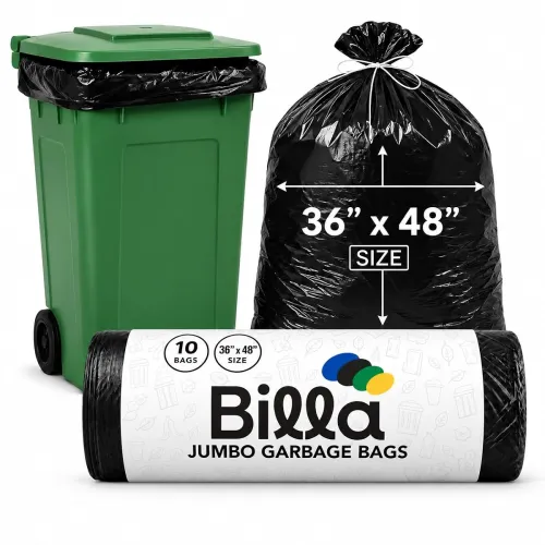 Image of BILLA Premium Jumbo Garbage Bags 36 x 48 Inch (10 Bags)