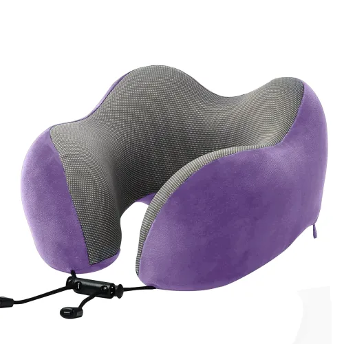 Image of Billebon Memory Foam Travel Neck Pillow (Lavender)