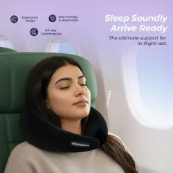 Billebon Neck Pillow with Adjustable Velcro Straps