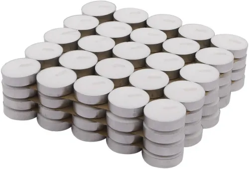 Image of BIndian Tea Light Candle Candle  (White, Pack of 50)