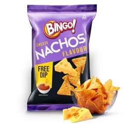 Bingo Nachos Cheese with Free Dip – 82–85g