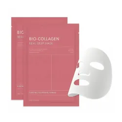 Bio-Collagen Overnight Face Mask | Korean Glass Skin Hydrogel Mask for Deep