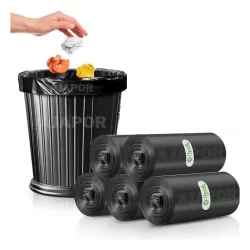 Biodegradable Garbage Bags (Small Size 17×19 inch) (30 Bags Per Roll) (Pack Of 1) Dustbin Bags For Home Office Hotels
